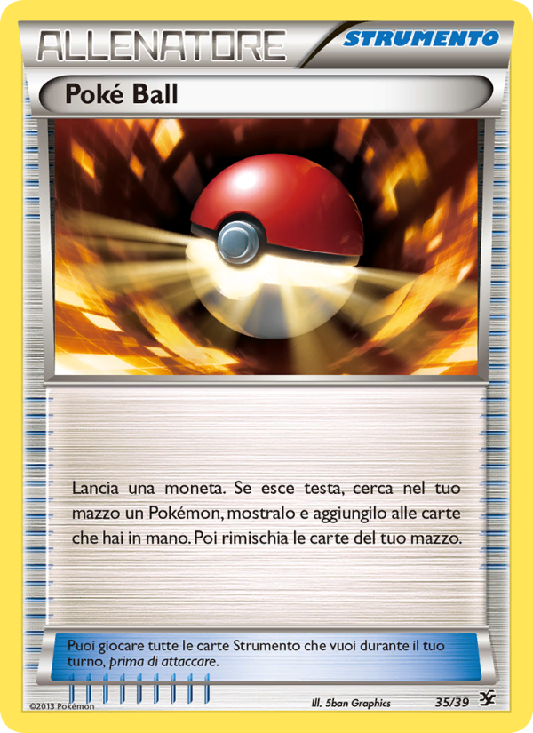 Poké Ball 035/39 — Kalos Starter Set (Italian Pokémon TCG card)