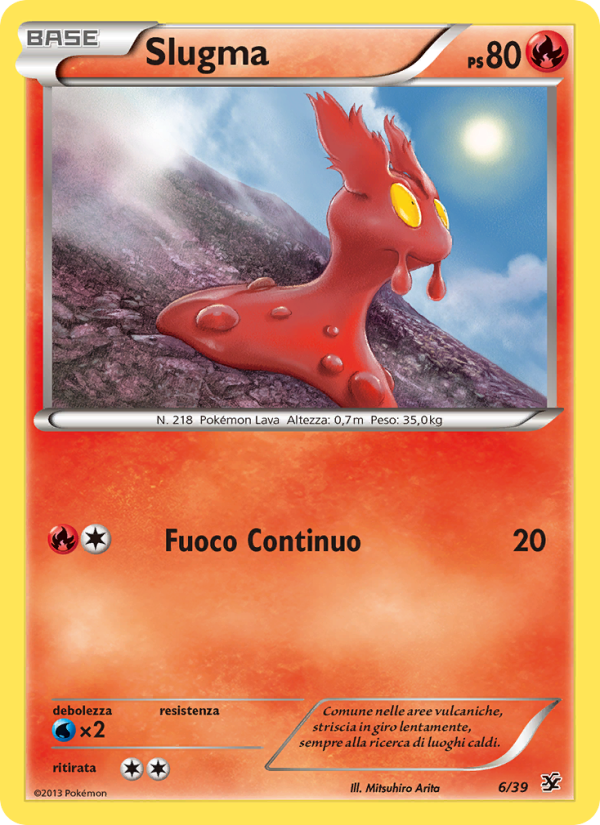Slugma 006/39 — Kalos Starter Set (Italian Pokémon TCG card)