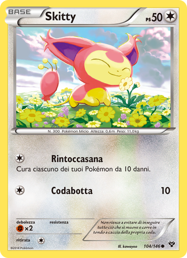 Skitty 104/146 — XY (Italian Pokémon TCG card)