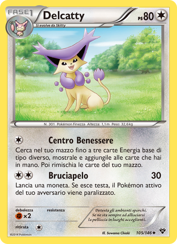 Delcatty 105/146 — XY (Italian Pokémon TCG card)