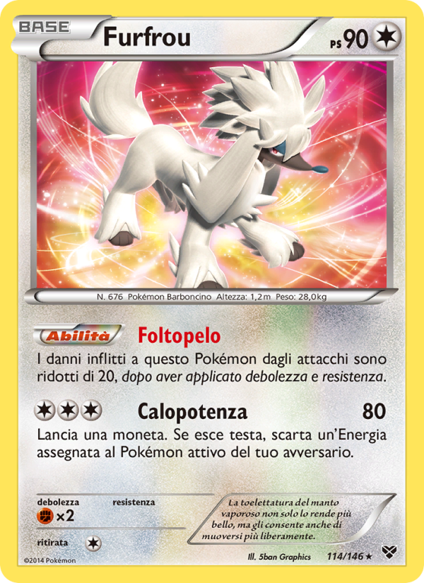 Furfrou 114/146 — XY (Italian Pokémon TCG card)
