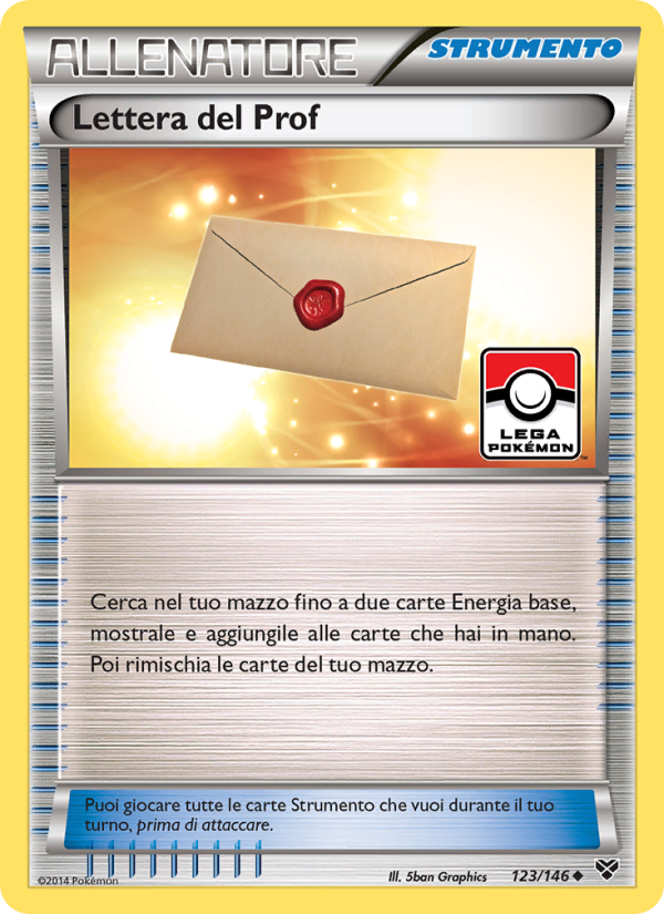 Lettera del Prof 123/146 — XY (Italian Pokémon TCG card)