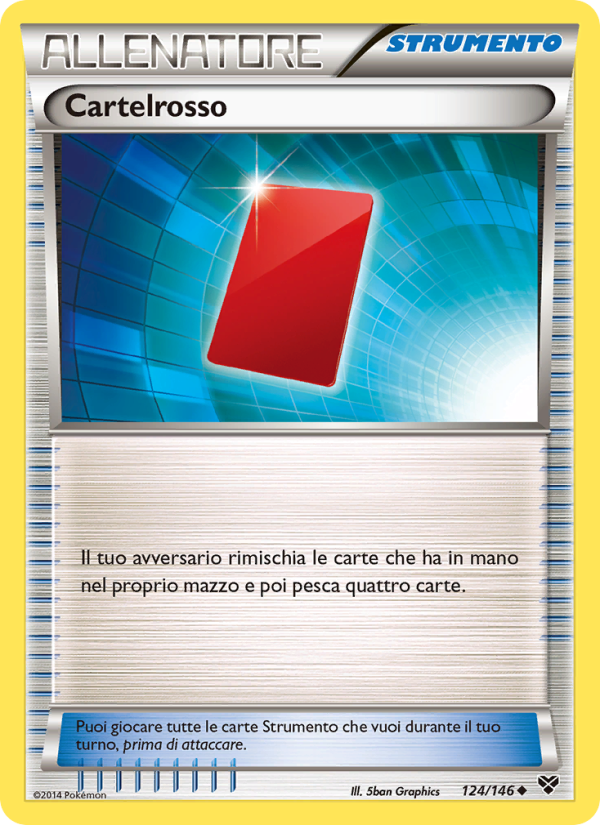 Cartelrosso 124/146 — XY (Italian Pokémon TCG card)