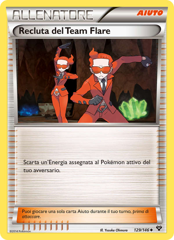 Recluta del Team Flare 129/146 — XY (Italian Pokémon TCG card)