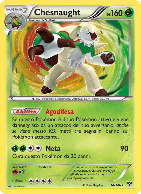 Chesnaught 014/146 — XY (Italian Pokémon TCG card)