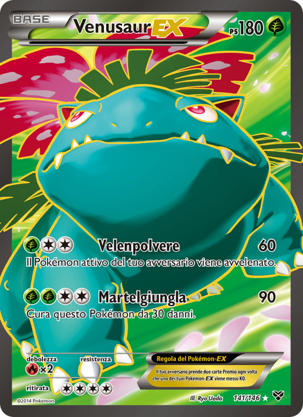 Venusaur EX 141/146 — XY (Italian Pokémon TCG card)
