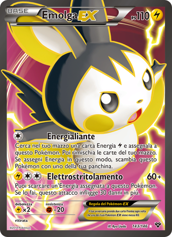 Emolga EX 143/146 — XY (Italian Pokémon TCG card)