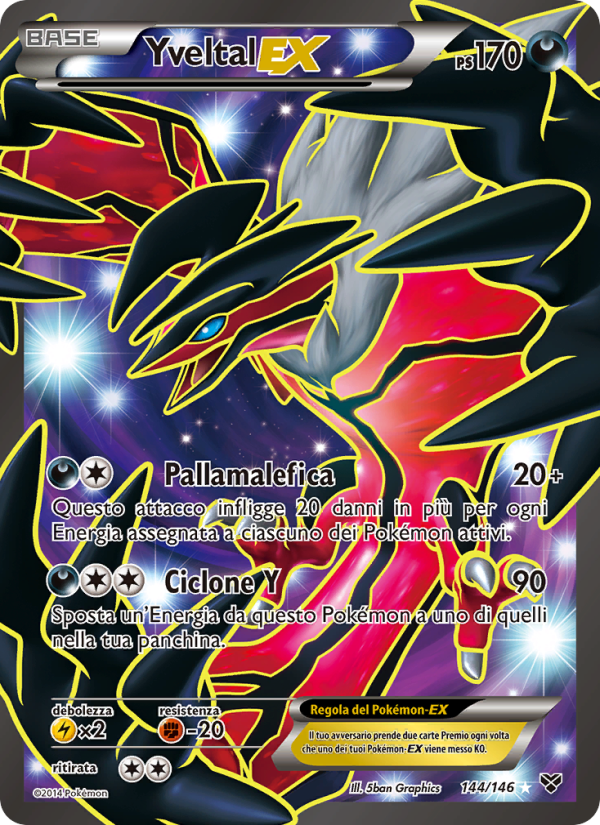 Yveltal EX 144/146 — XY (Italian Pokémon TCG card)