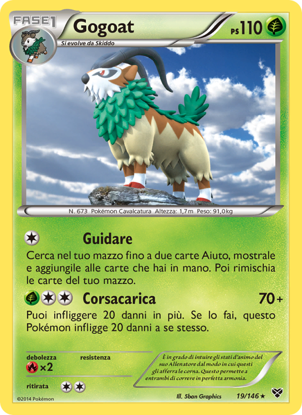 Gogoat 019/146 — XY (Italian Pokémon TCG card)