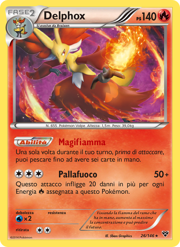 Delphox 026/146 — XY (Italian Pokémon TCG card)