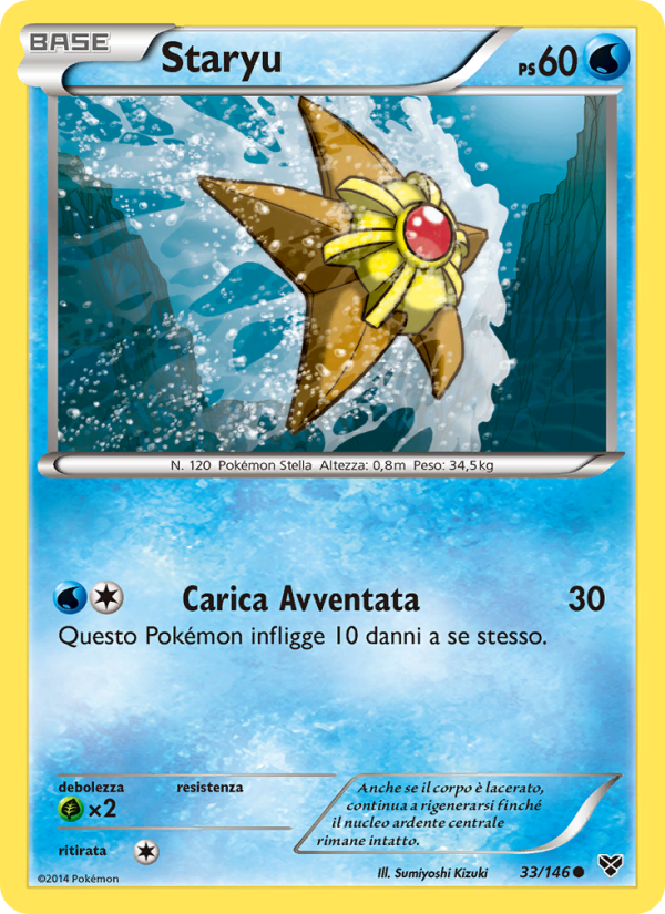 Staryu 033/146 — XY (Italian Pokémon TCG card)