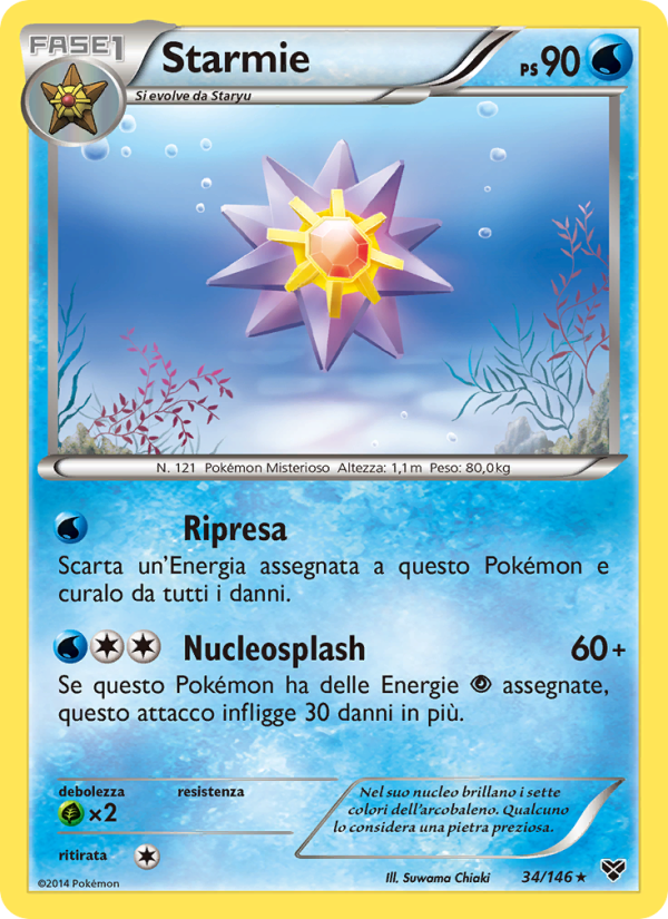 Starmie 034/146 — XY (Italian Pokémon TCG card)