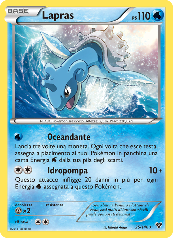 Lapras 035/146 — XY (Italian Pokémon TCG card)