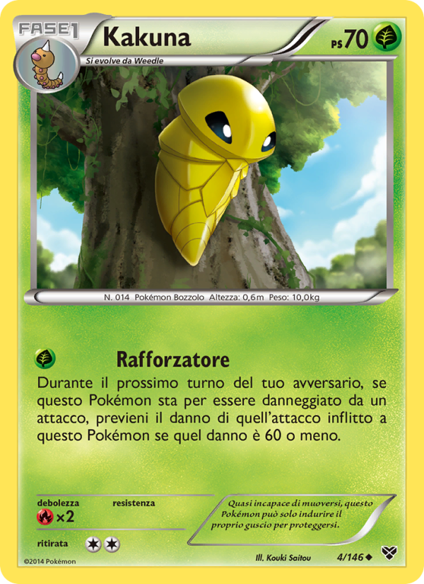 Kakuna 004/146 — XY (Italian Pokémon TCG card)