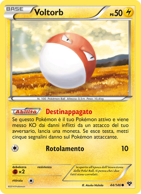 Voltorb 044/146 — XY (Italian Pokémon TCG card)