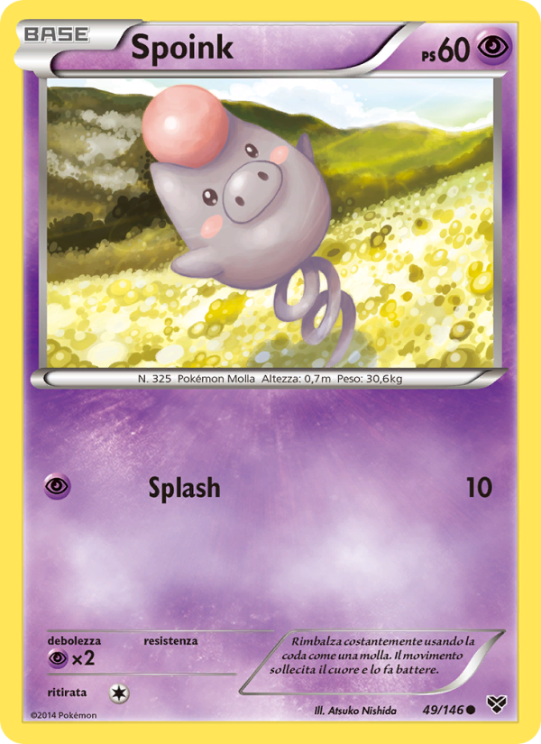 Spoink 049/146 — XY (Italian Pokémon TCG card)