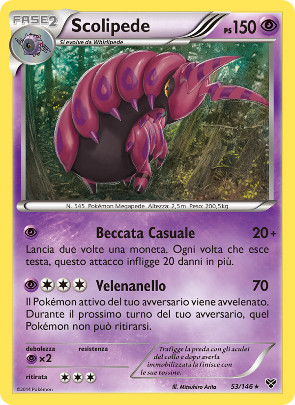 Scolipede 053/146 — XY (Italian Pokémon TCG card)