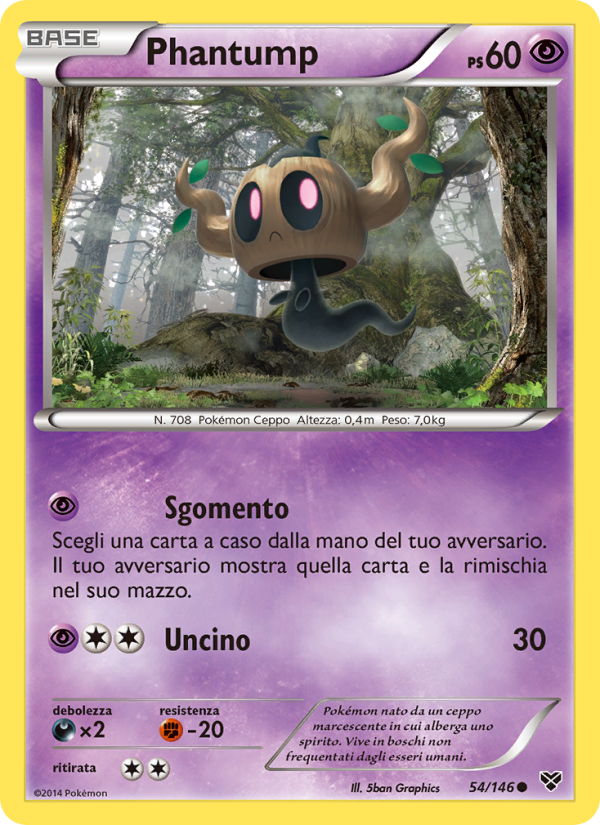 Phantump 054/146 — XY (Italian Pokémon TCG card)