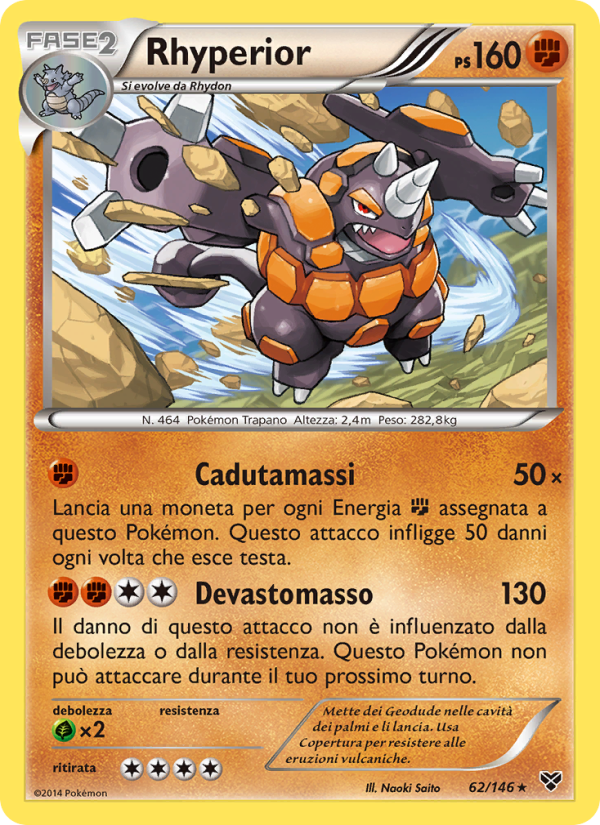 Rhyperior 062/146 — XY (Italian Pokémon TCG card)