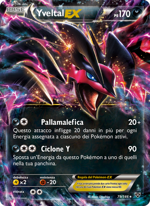 Yveltal EX 079/146 — XY (Italian Pokémon TCG card)