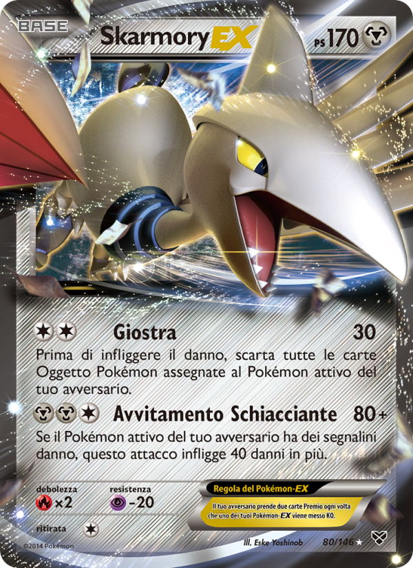 Skarmory EX 080/146 — XY (Italian Pokémon TCG card)