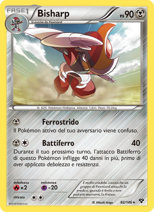 Bisharp 082/146 — XY (Italian Pokémon TCG card)