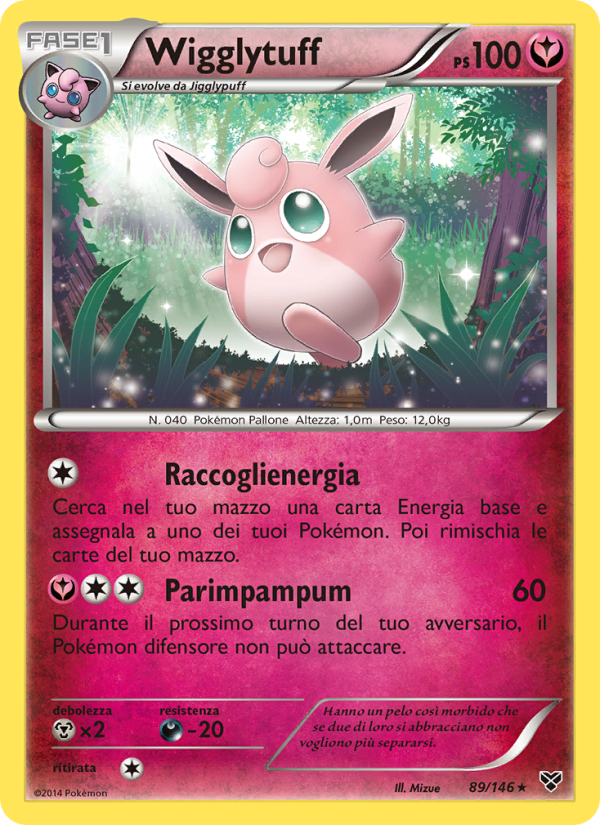 Wigglytuff 089/146 — XY (Italian Pokémon TCG card)