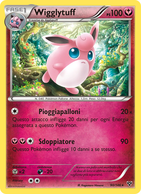 Wigglytuff 090/146 — XY (Italian Pokémon TCG card)