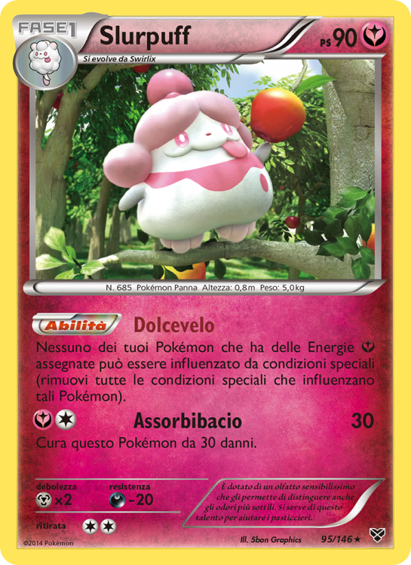 Slurpuff 095/146 — XY (Italian Pokémon TCG card)