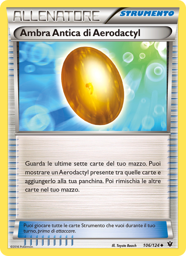 Ambra Antica di Aerodactyl 106/129 — Fates Collide (Italian Pokémon TCG card)