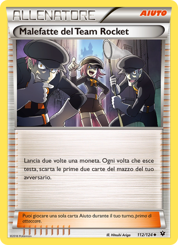 Malefatte del Team Rocket 112/129 — Fates Collide (Italian Pokémon TCG card)
