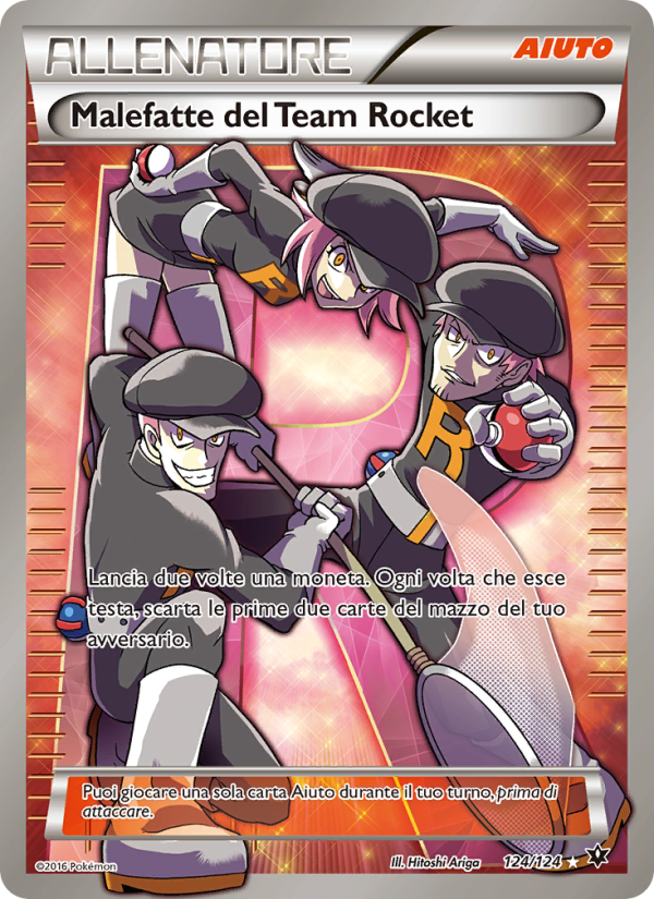 Malefatte del Team Rocket 124/129 — Fates Collide (Italian Pokémon TCG card)