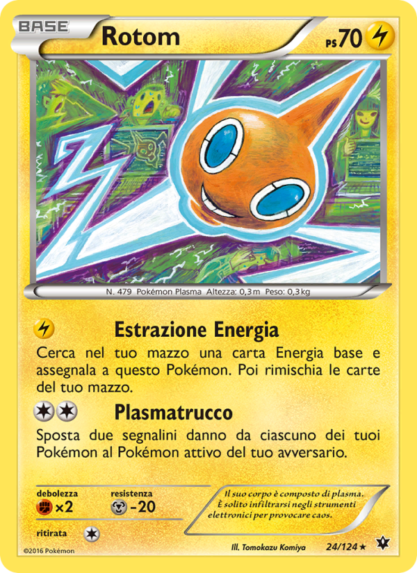 Rotom 024/129 — Fates Collide (Italian Pokémon TCG card)