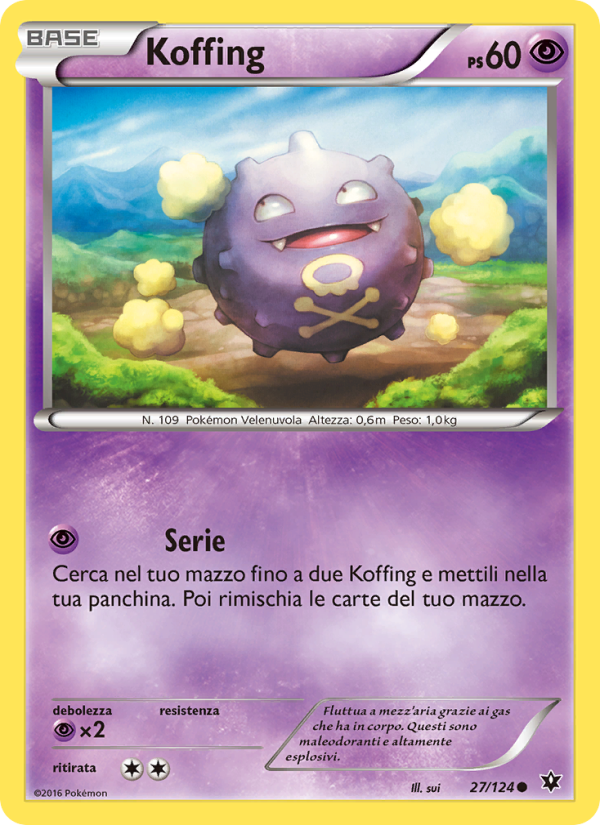 Koffing 027/129 — Fates Collide (Italian Pokémon TCG card)