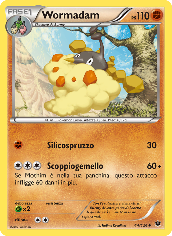 Wormadam 044/129 — Fates Collide (Italian Pokémon TCG card)