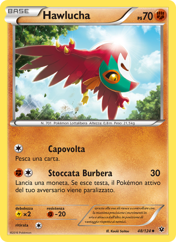 Hawlucha 048/129 — Fates Collide (Italian Pokémon TCG card)