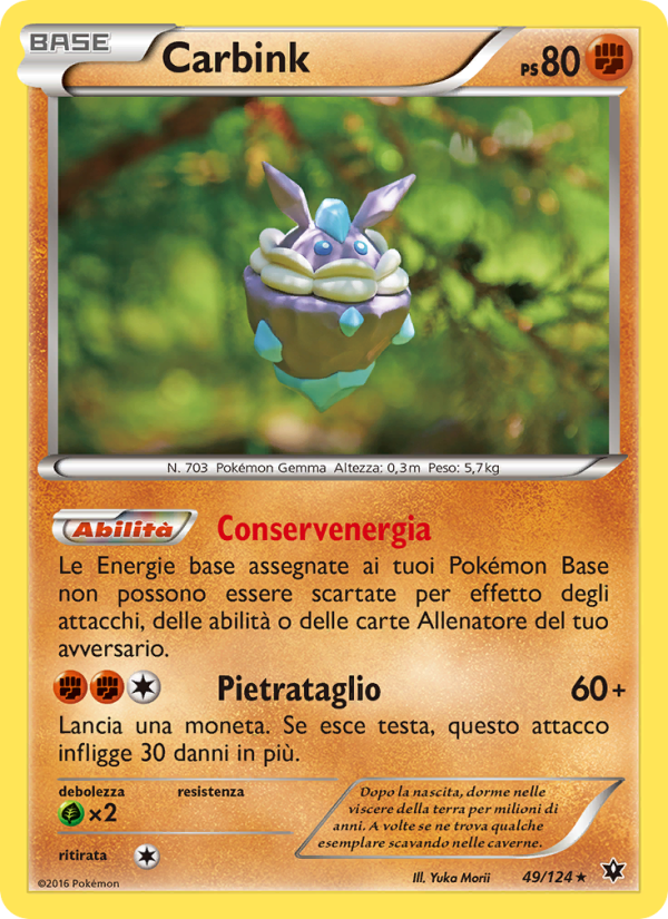 Carbink 049/129 — Fates Collide (Italian Pokémon TCG card)