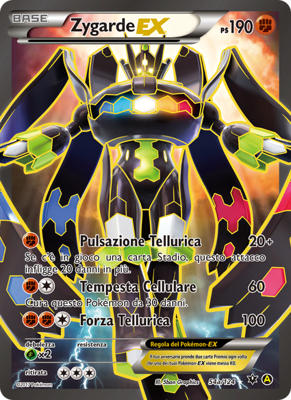 Zygarde-GX 54a — Fates Collide (Italian Pokémon TCG card)