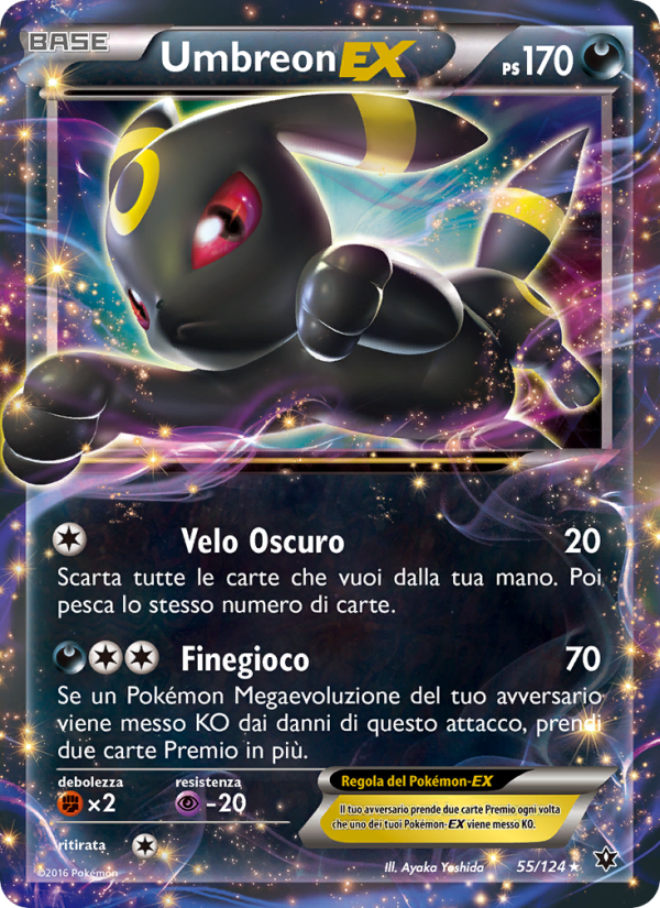 Umbreon EX 055/129 — Fates Collide (Italian Pokémon TCG card)
