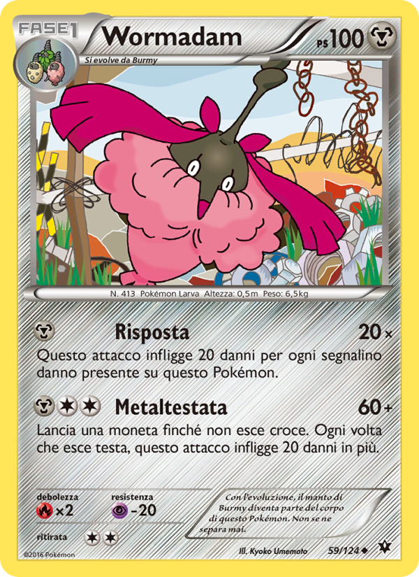 Wormadam 059/129 — Fates Collide (Italian Pokémon TCG card)