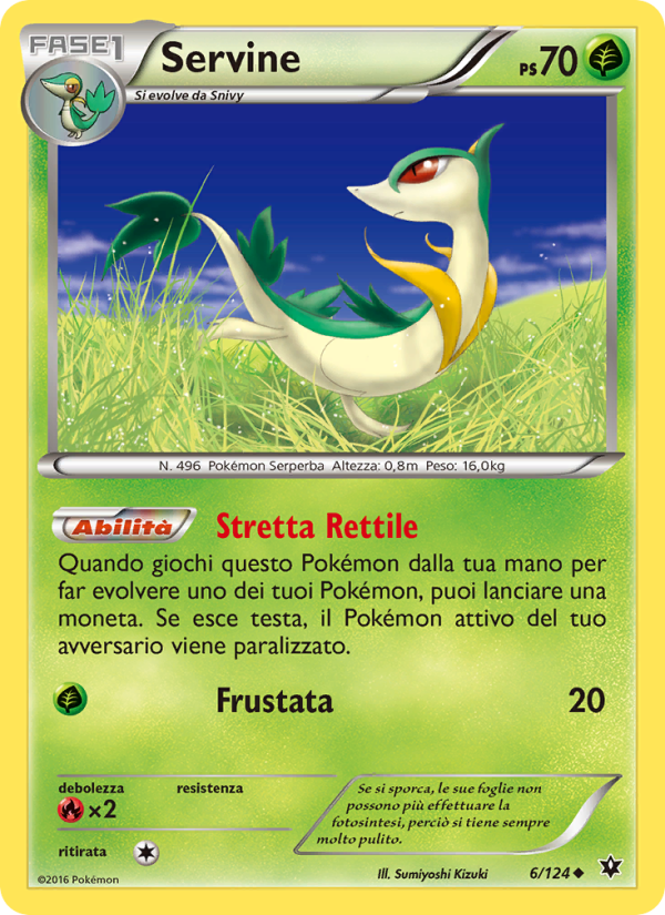 Servine 006/129 — Fates Collide (Italian Pokémon TCG card)