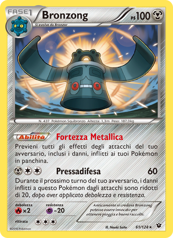 Bronzong 061/129 — Fates Collide (Italian Pokémon TCG card)