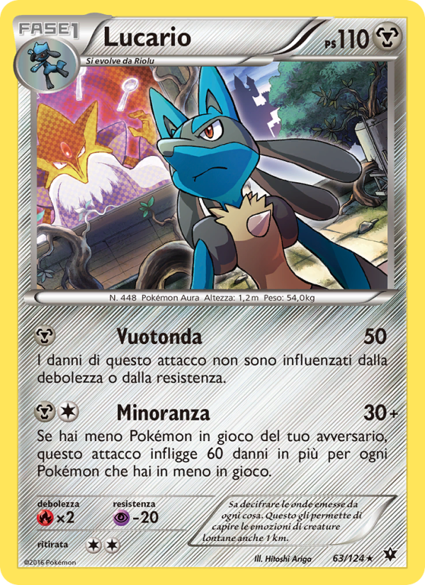 Lucario 063/129 — Fates Collide (Italian Pokémon TCG card)