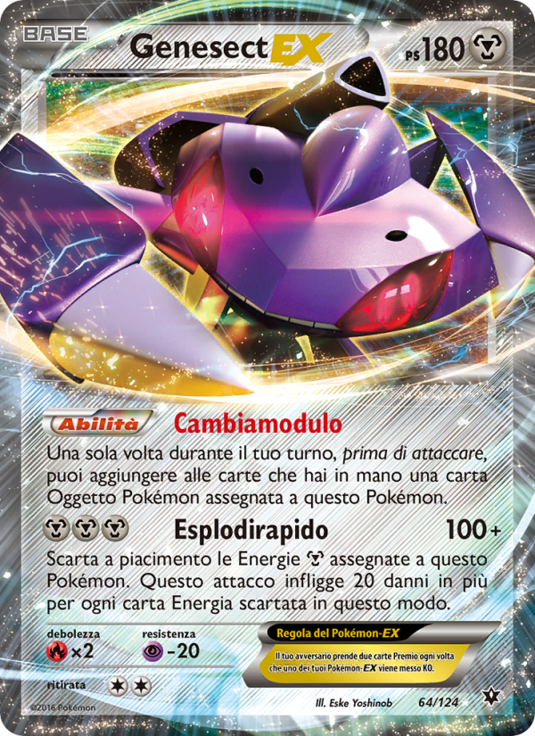 Genesect EX 064/129 — Fates Collide (Italian Pokémon TCG card)