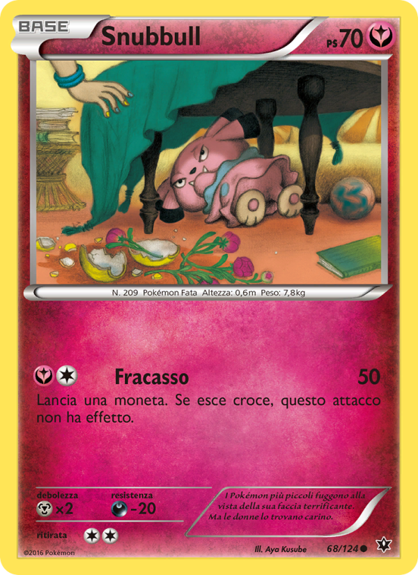 Snubbull 068/129 — Fates Collide (Italian Pokémon TCG card)