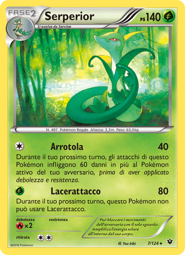 Serperior 007/129 — Fates Collide (Italian Pokémon TCG card)