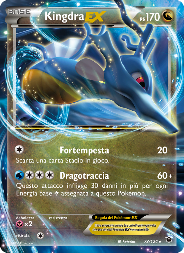 Kingdra EX 073/129 — Fates Collide (Italian Pokémon TCG card)