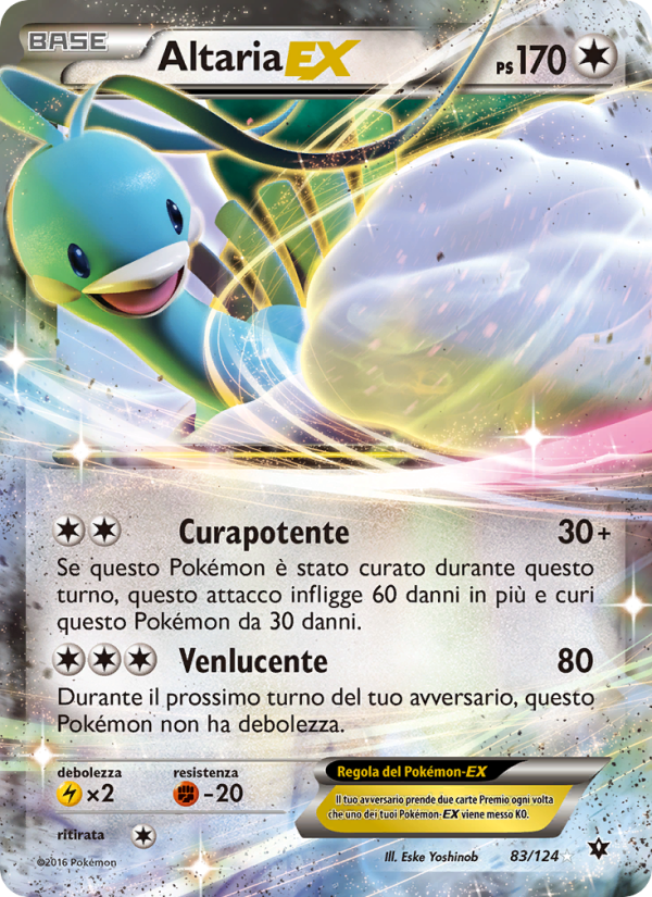 Altaria EX 083/129 — Fates Collide (Italian Pokémon TCG card)