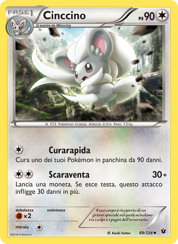 Cinccino 089/129 — Fates Collide (Italian Pokémon TCG card)