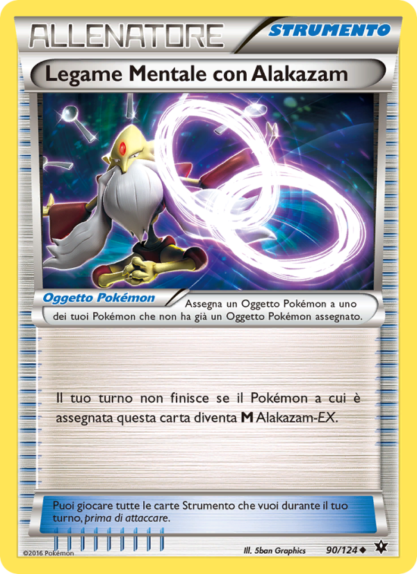 Legame Mentale con Alakazam 090/129 — Fates Collide (Italian Pokémon TCG card)